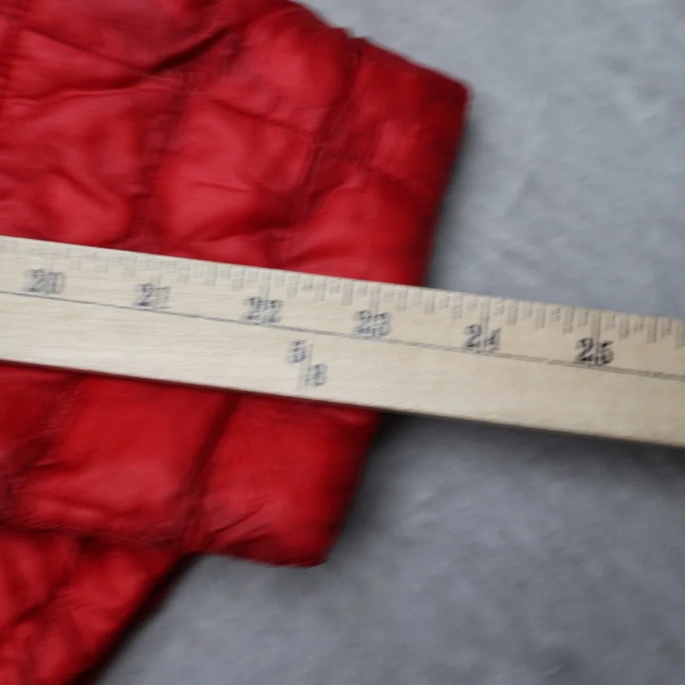 North Face Jacket Men XL Red Quilted Full Zip Thermoball Insulated Winter Puffer